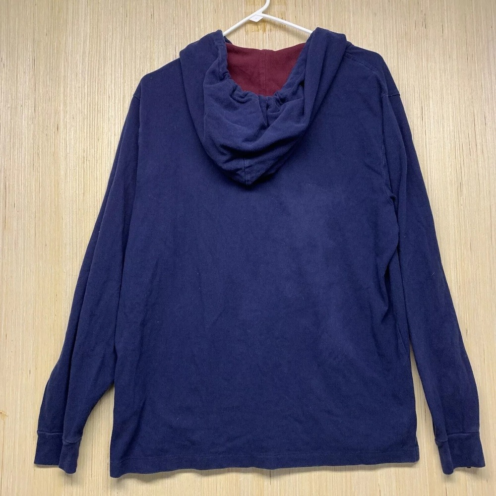 Polo Ralph Lauren Shirt Adult Large Blue Long Sleeve Men's Big Pony Hooded Crest - Picture 13 of 14